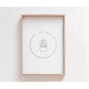 Grow where He plants you Bible Verse Art Christian Wall Art Modern Scripture Print Minimalist Decor A2