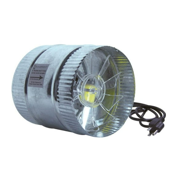 GrowBright 6" Inline Duct Booster Fan - 160/260 cfm