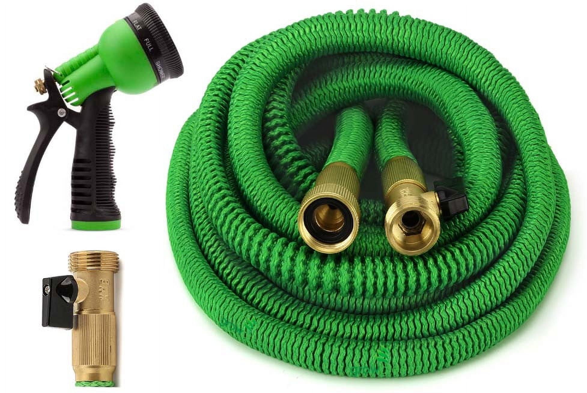 GrowGreen 50' Expandable Garden Water Hose Set with Nozzle