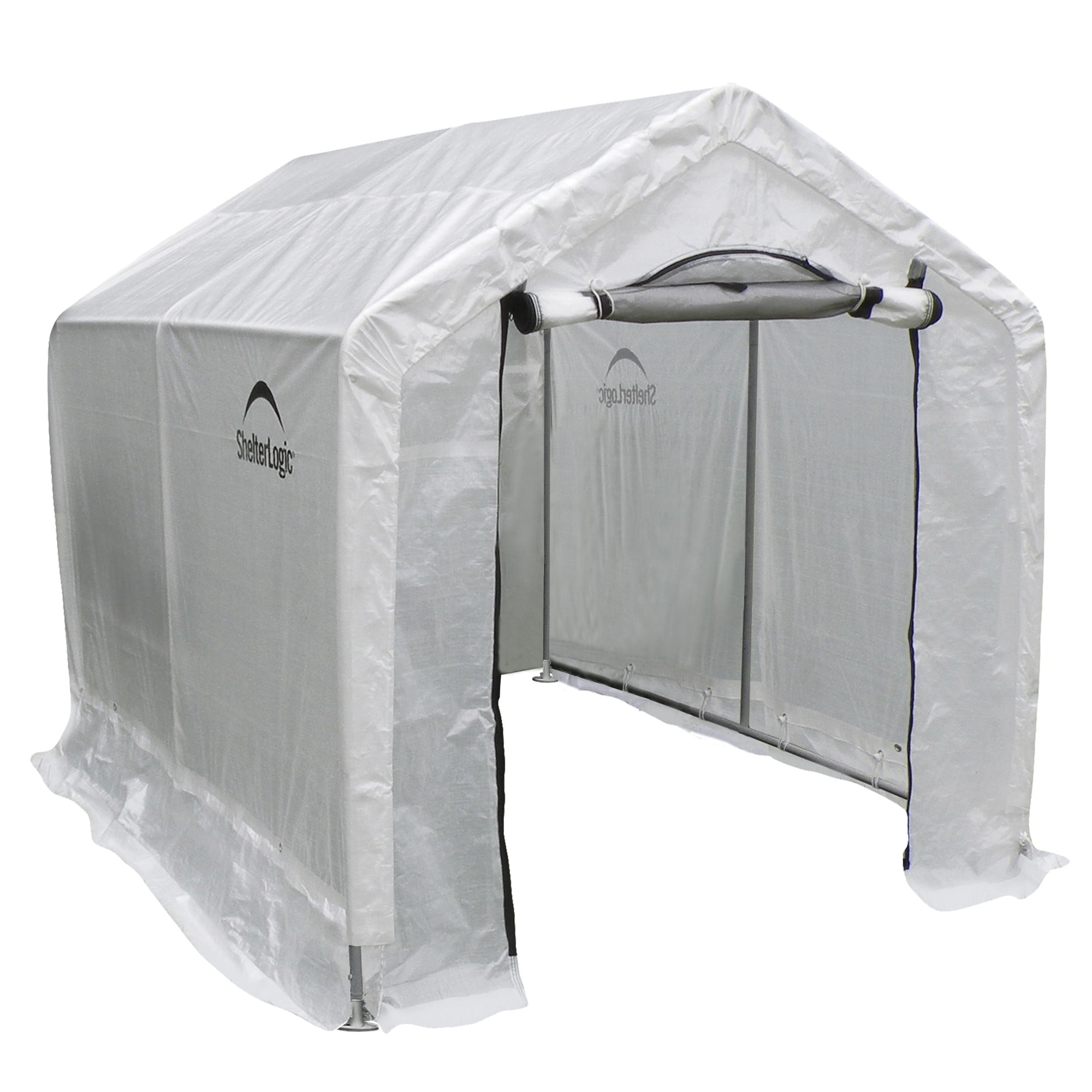 6 x 8 ft. Gray Steel Frame Translucent Greenhouse