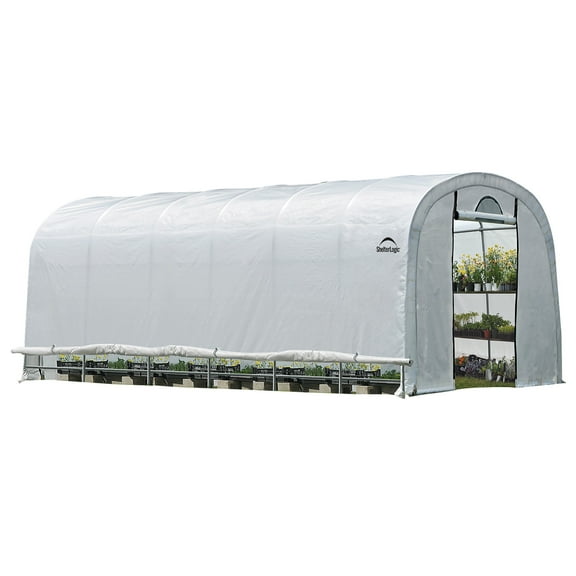 GrowIt - 12' x 24' x 8' - Clear - Heavy Duty Walk-In Tunnel Greenhouse