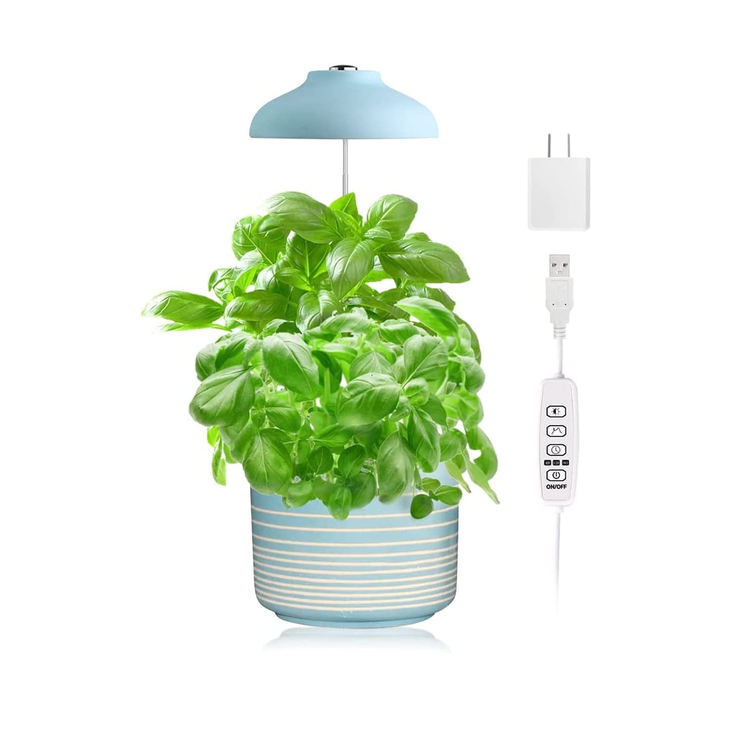 GrowLED Umbrella Plant Grow Light, Height Adjustable, 8/12/16H