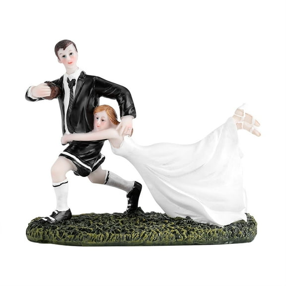 Wedding Cake Decoration, Biuzi Lightweight Romantic Dancing Bride Couple Figurine Wedding Cake Topper Decoration