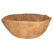 Gardener Select Round Coco Liner for Outdoor Hanging Planters & Baskets, 16" Pack of 1