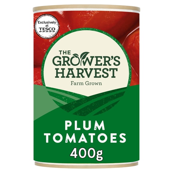Grower's Harvest Plum Tomatoes 400G, Imported from Britain