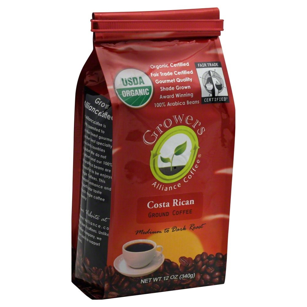Growers Alliance Coffee Costa Rican Ground Coffee, 12 Oz