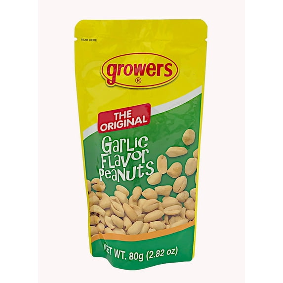 Growers Peanuts Garlic Flavor Pack of 3