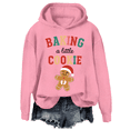 thumbnail image 1 of Growing A Little Cookie Sweatshirt Baking A Little Cookie Shirt Christmas Pregnancy Announcement Pullover Hoodie, 1 of 8
