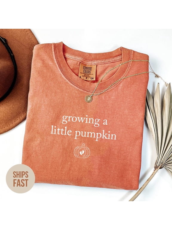 Growing A Little Pumpkin Shirt Pregnancy Announcement Shirt Fall Maternity Shirt Thanksgiving Shirt Mom To Be Shirt T Shirt All Size S-3XL
