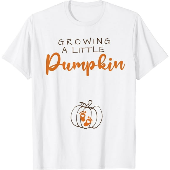 Growing A Little Pumpkin Thanksgiving Pregnancy Announcement T-Shirt