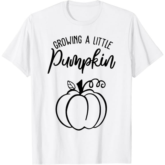 Growing A Little Pumpkin Thanksgiving Pregnancy Announcement T-Shirt