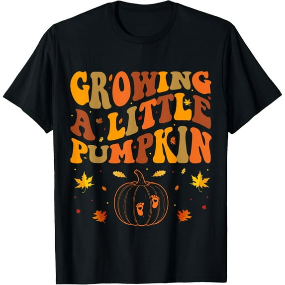 Growing A Little Pumpkin Thanksgiving Pregnancy Mens T-Shirt