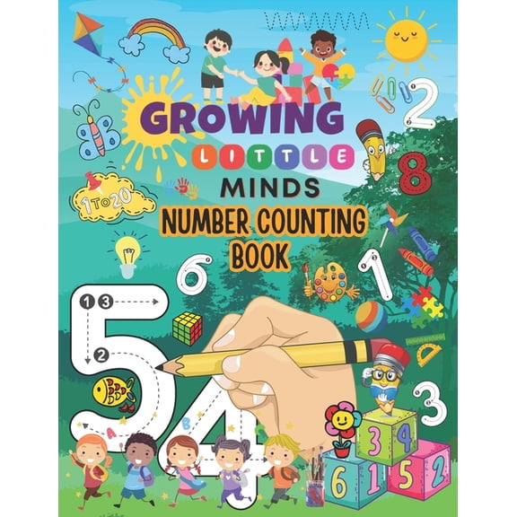 Growing Little Minds Growing Little Minds: Number Counting Activity Book, Book 2, (Paperback)