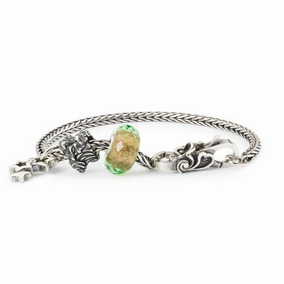 Trollbeads Womens Love Charm Bracelet, Silver, Size 7.5"