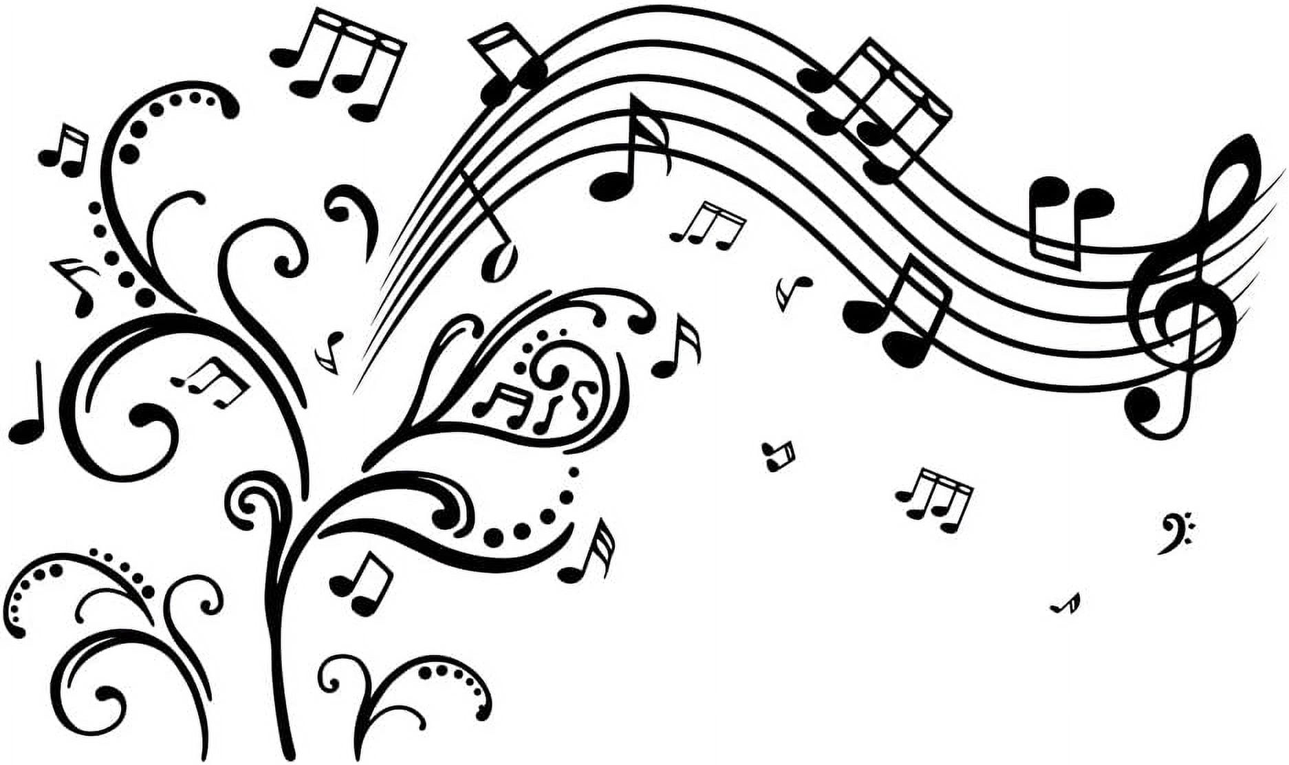 Growing Music Tree Music Notes Wall Sticker Creative Music Notes ...