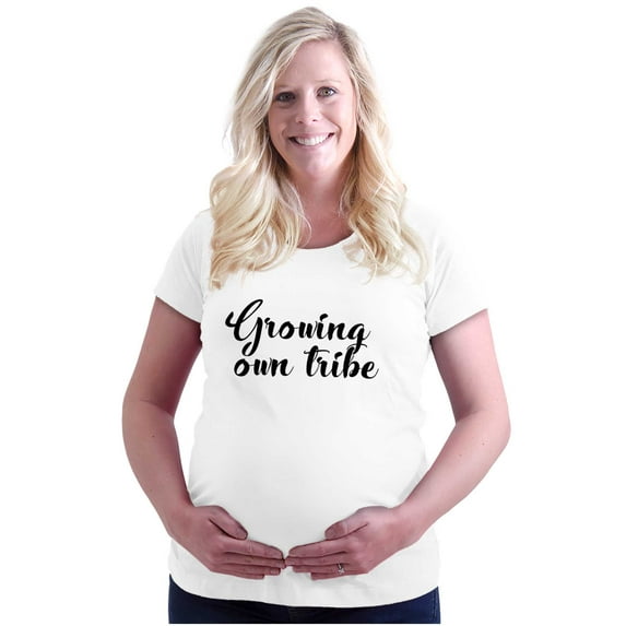Growing Own Tribe Expecting Women's Maternity T Shirt Tee Brisco Brands 2X