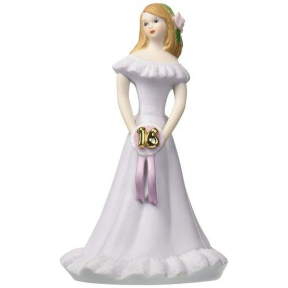 Growing Up Birthday Girls Brunette Age 16 Porcelain Bisque Figurine Q-GL662