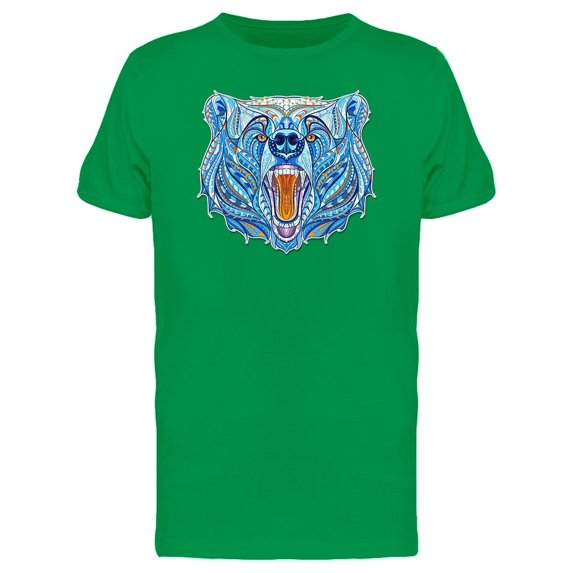 Growling Bear Head Animal Tee Men's -Image by Shutterstock