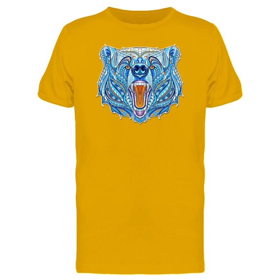 Growling Bear Head Animal Tee Men's -Image by Shutterstock
