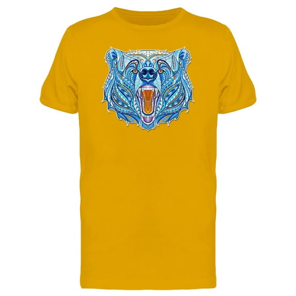 Growling Bear Head Animal Tee Men's -Image by Shutterstock