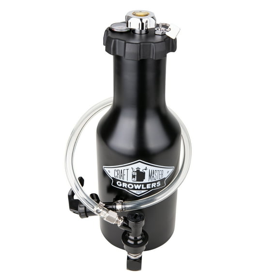 Growlveller 64 oz Light Weight Pressurized Growler Black