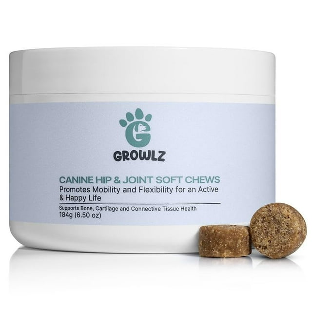 Growlz Dog Hip and OIF8 Joint Chew Reduce Pain, Encourage Mobility
