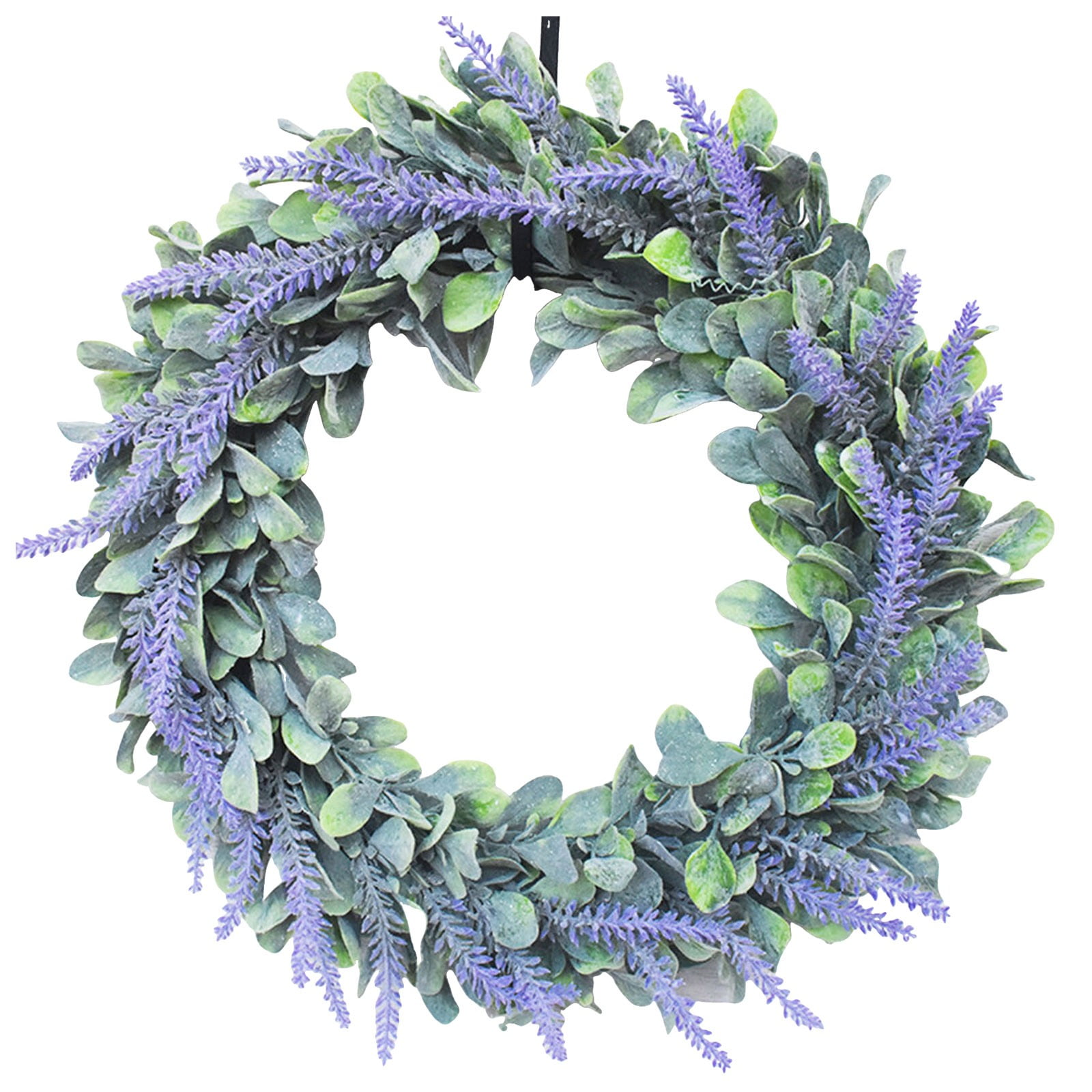 Growment Front Door Wreath Artificial Lavender Car Wreath Battery