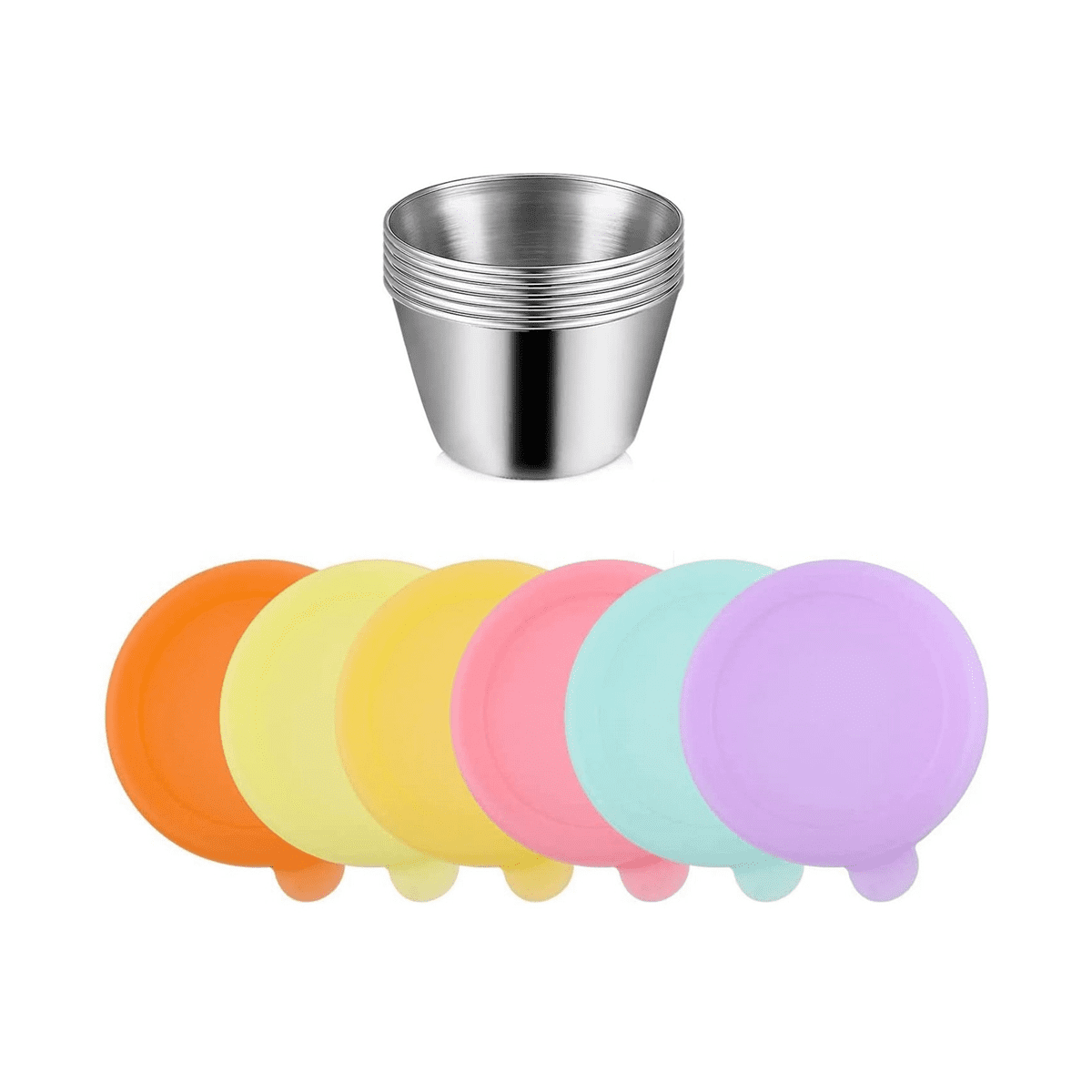 Growment Salad Dressing Container to Go, 2.4 Oz Containers with Lids, Reusable Sauce Containers