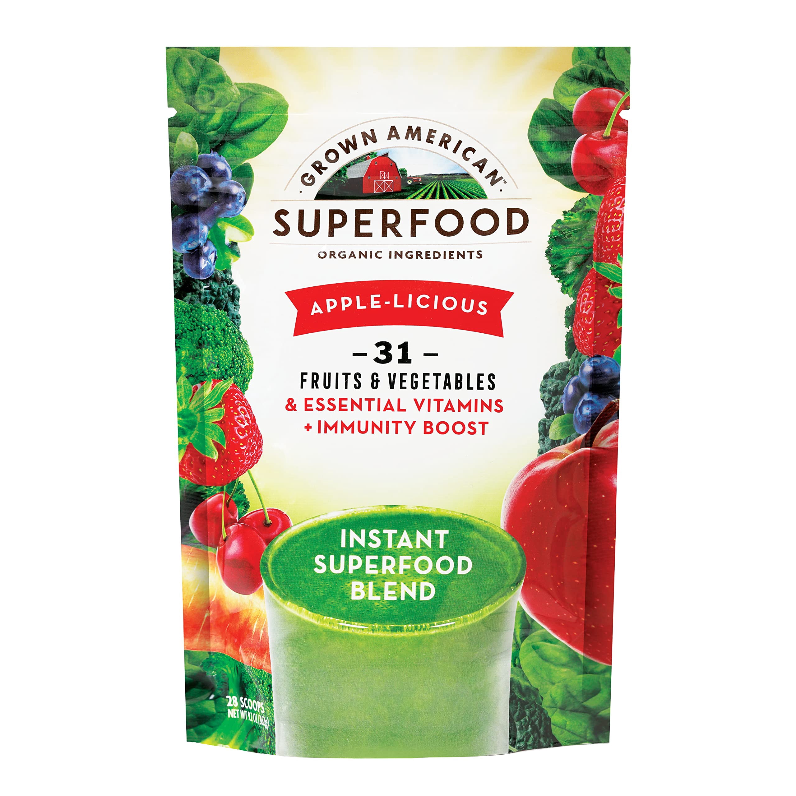 Grown American Superfood Ultra VitaImmune Blend 31 Organic Whole