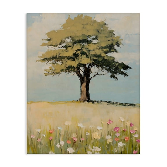 Stupell Industries Grown Oak Tree in Field Canvas Wall Art, design by Franklyn Gregory