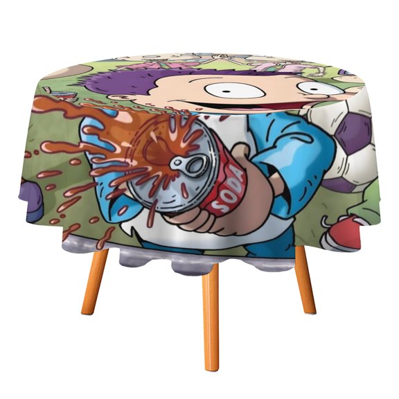 All Grown Up-Theme Round tablecloth has an iconic print, fits most tables, and is easy to care for perfect gifts for fans friends and family.diameter60''(152cm)