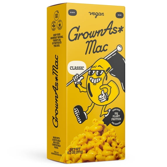 GrownAs Foods Mac & Cheese 6.2 oz (Pack Of 10)