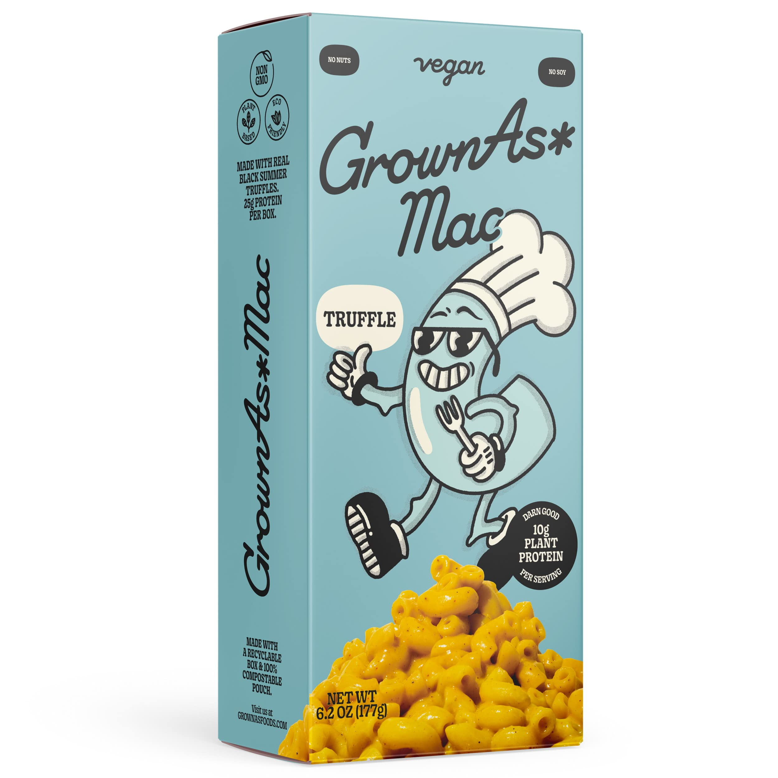 GrownAs Vegan Cheddar Cheese Powder - 1 Lb. | Dairy-Free, Non-GMO | For Mac & Cheese, Nachos, Dips