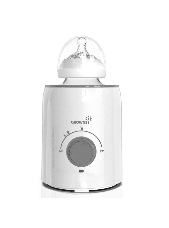 Grownsy 5-in-1 Fast Baby Bottle BPA-Free Warmer for Breastmilk and Formula and Bottle Sterilizer,White