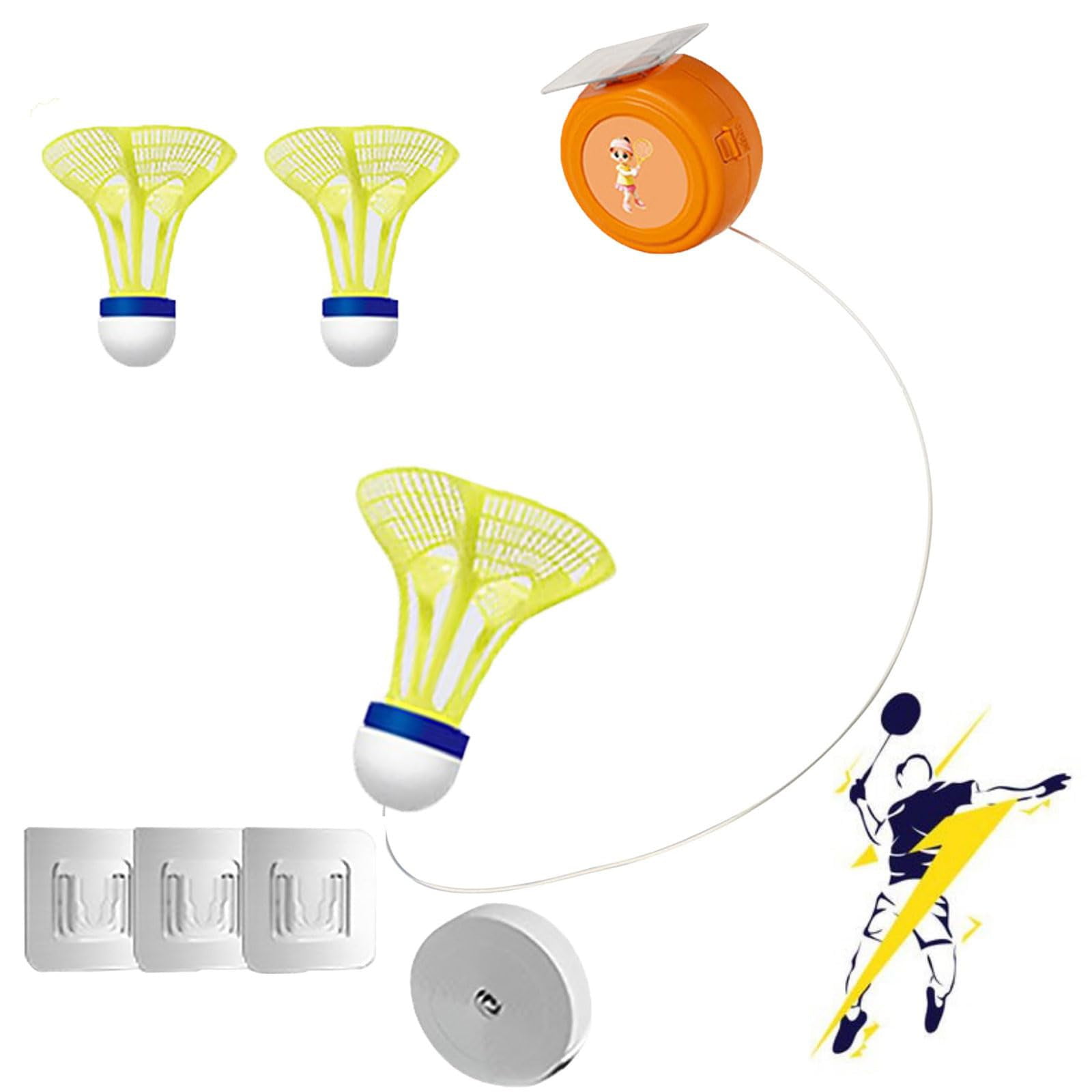 Arenmi Automatic Rebounds Badminton Trainer | Single Player Self-Training Tool With Realistic Flight Simulation For Footwork, Smashes & Serves