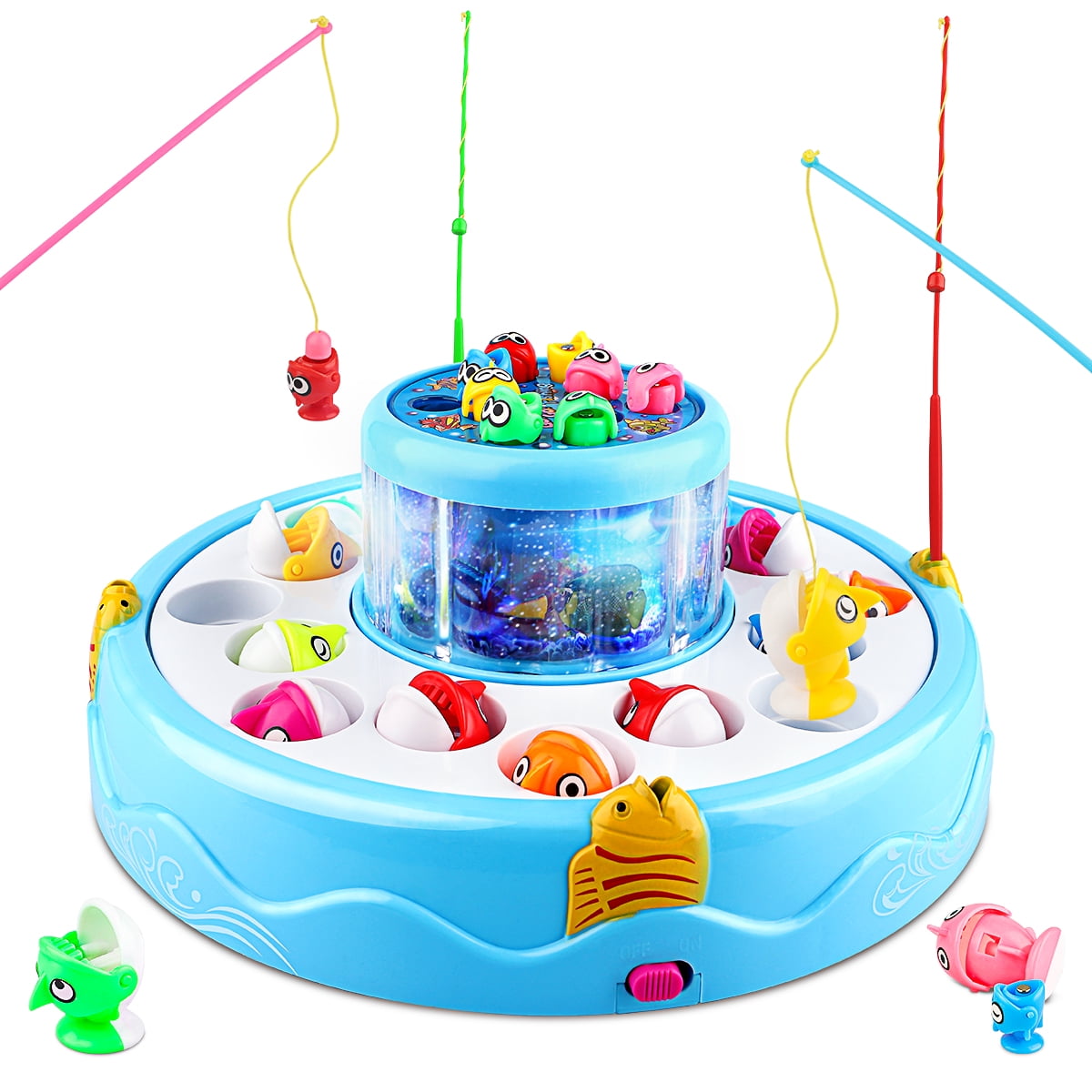 Growsly Fishing Toys, Electric Fishing Game for 2-6 Years Old Kids