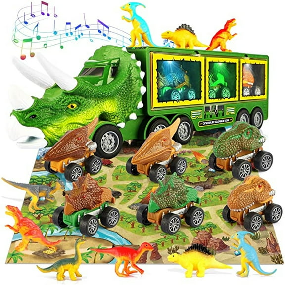 Growsly Kids Toy Car-With Flashing Lights, Music and Roaring Sound Dinosaur Truck Suitable for Kids 3-12 Years Old Kids
