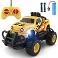 thumbnail image 1 of Growsly Remote Control Car for Boys 4-7, 1:43 Scale Mini RC Car for Kids 3-5, Car Toys Truck Xmas Birthday Gifts for Toddlers 3 4 5 6 7 Year Old Boys, Yellow, 1 of 7