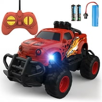 Growsly Remote Control Car for Boys 4-7, 1:43 Scale Mini RC Car for Kids 3-5, Car Toys Truck Xmas Birthday Gifts for Toddlers 3 4 5 6 7 Year Old Boys, Red