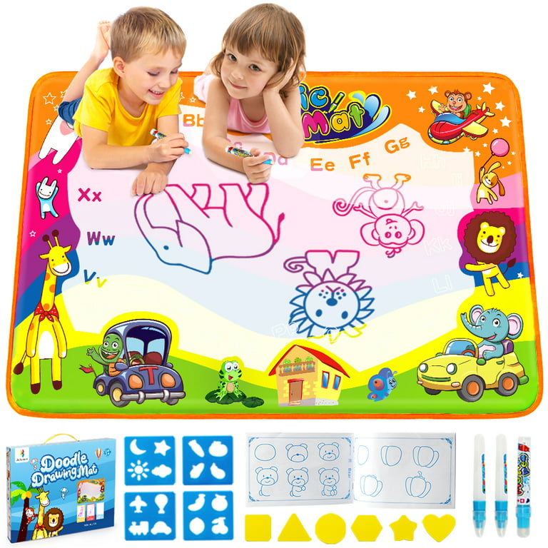 Water Doodle Mat Aqua Drawing Painting Mat Large 100 X 70cm Mess Free  Learning Toys Gift