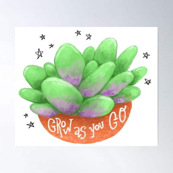 Growth 2 Poster Wall Art, Modern Wall Decor For Living Room Bedroom, 8x12 UNFRAMED