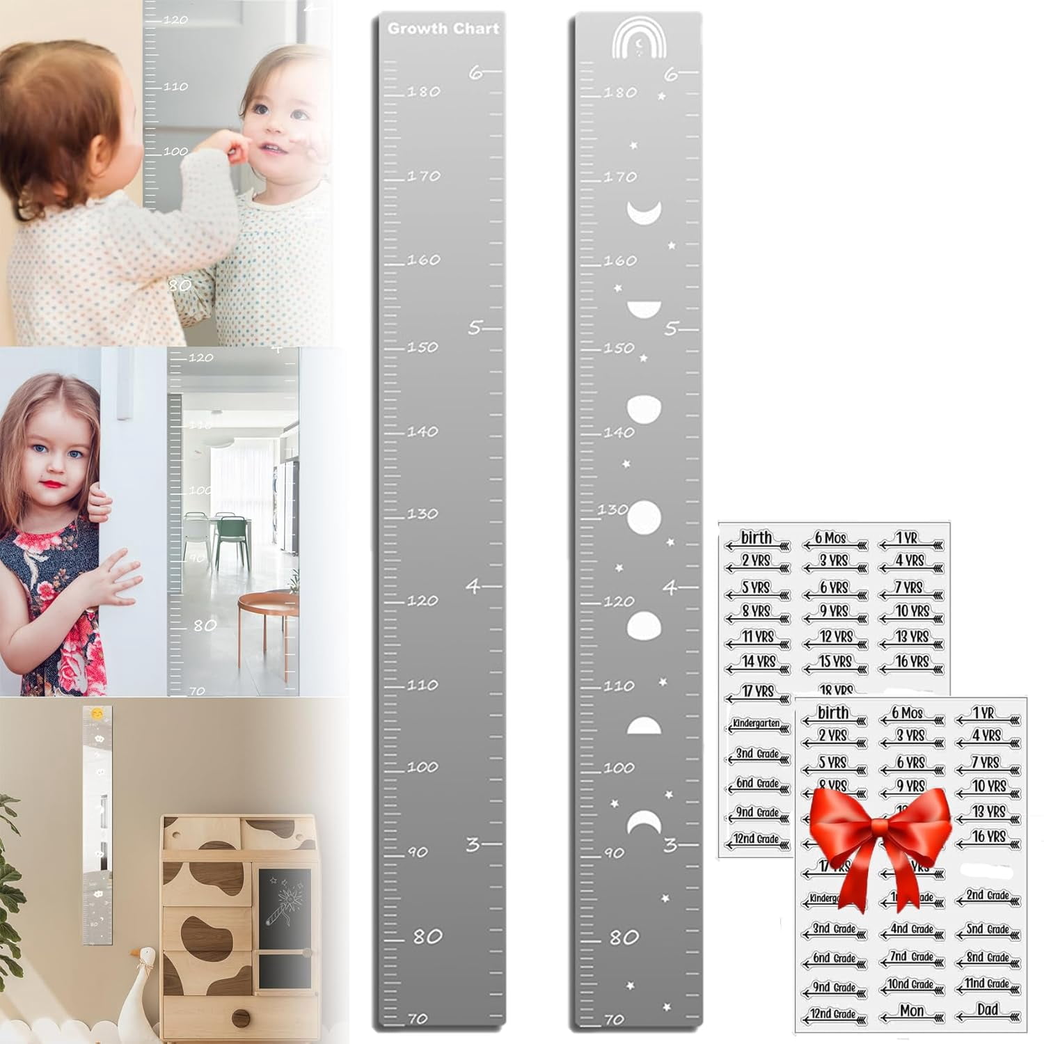 Growth Chart Mirror, Puzzle Mirror Growth Chart,Growth Chart Mirror for