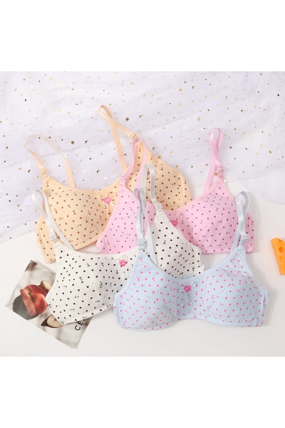 Growth-Friendly Training Bra for Girls: Stretchy Seamless Fabric with Light Modesty Padding, Zero Wires, Adjustable at Both Straps and Band for Long-Term Wear