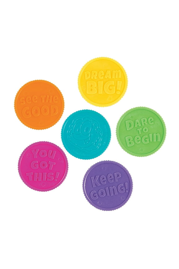 Growth Mindset Coins - Toys - 144 Pieces