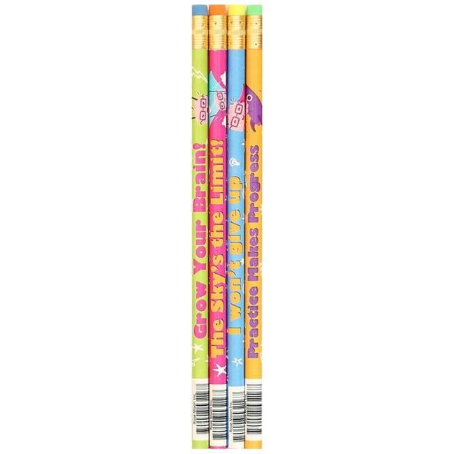 Growth Mindset Pencil, Assort - Box of 144