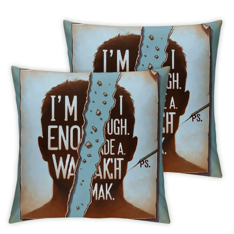 Growth Mindset Pillow Covers Pillows for Counselors Pillow Covers Positive Throw Pillow Covers Decor Counselor Office Decor Walmart