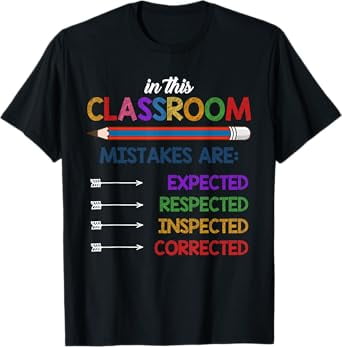Growth Mindset Teacher Quotes Elementary School Classroom T-Shirt ...