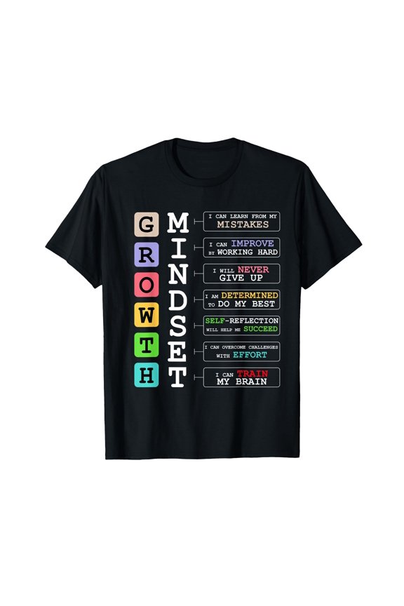 Growth Mindset shirt Positive School Classroom Teacher Gift T-Shirt