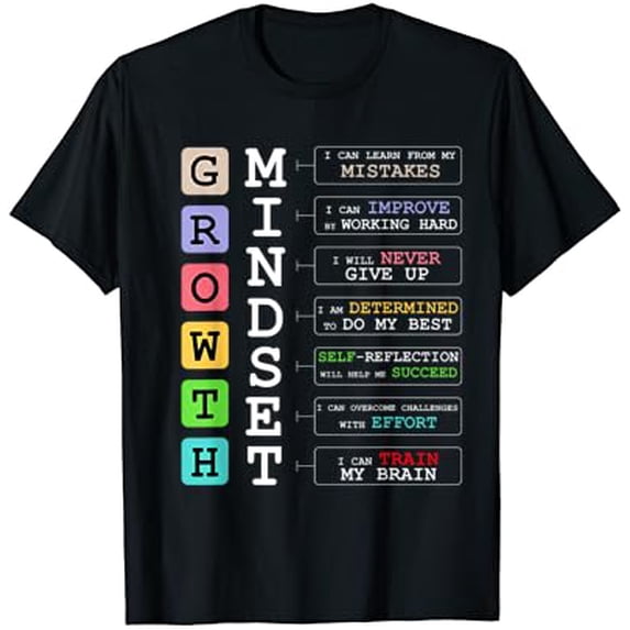 Growth Mindset shirt Positive School Classroom Teacher Gift T-Shirt