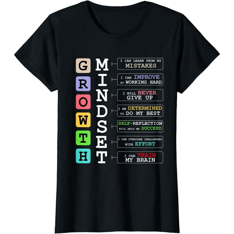 Growth Mindset Shirt Positive School Classroom Teacher Gift Growth Mindset Shirt Positive School Classroom Teacher Gift
